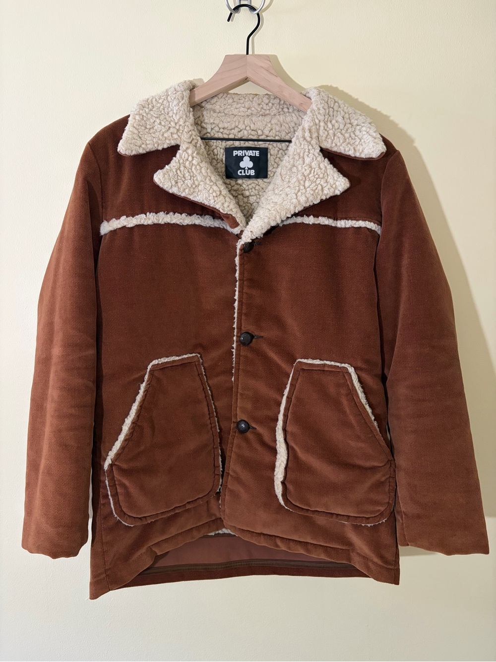 70s Suede Sherpa Lined Western Vintage Ranch Coat